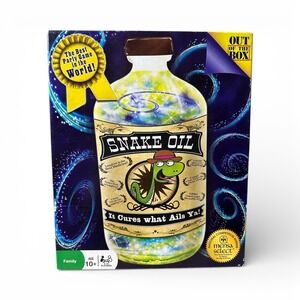Snake Oil Fun Party Card Game 2012 Hasbro It Cures What Ails Ya Age 10+ Complete
